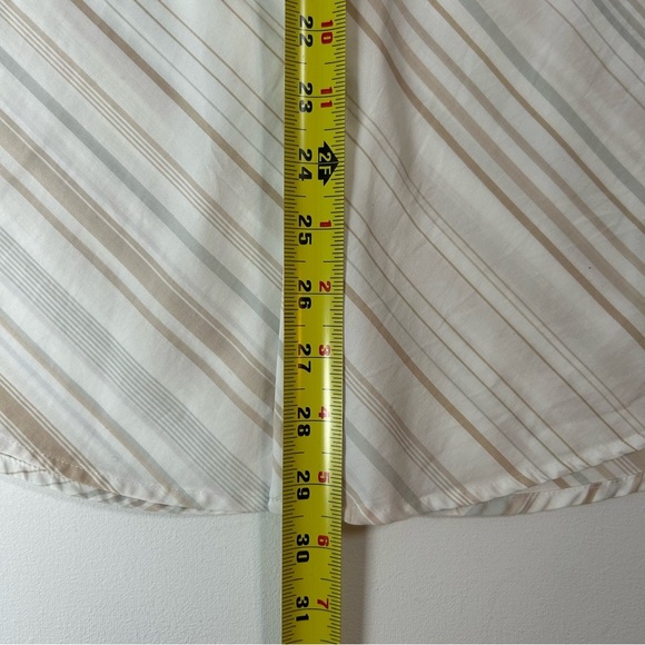 Men’s Ben Sherman Vintage Y2K Tan Striped Button Down Shirt - Medium - Picture 11 of 15